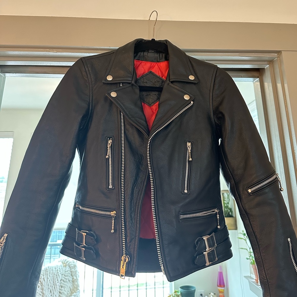 *** SOLD *** Straight to Hell “Defector” XS Leather Jacket